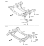 Diagram for 2016 Hyundai Genesis Front Cross-Member - 62410-B1500