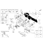 Diagram for 2014 Hyundai Genesis Steering Column Cover - 84852-B1000-RNB