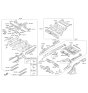 Diagram for Hyundai Genesis Floor Pan - 65523-B1000