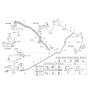 Diagram for Hyundai Hydraulic Hose - 58732-B1100
