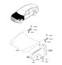 Diagram for 2014 Hyundai Genesis Hood Hinge - 79120-B1000