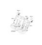 Diagram for 2016 Hyundai Genesis Seat Belt - 89810-B1500-SG2