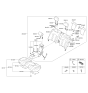 Diagram for 2015 Hyundai Genesis Armrest - 89905-B1030-PNH