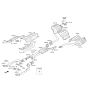 Diagram for 2016 Hyundai Genesis Exhaust Hanger - 28785-B1300