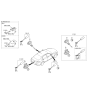 Diagram for Hyundai Genesis Door Lock Cylinder - 81970-B1A00