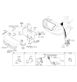 Diagram for Hyundai Tailgate Lock Actuator Motor - 81230-B1010