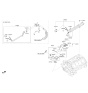 Diagram for Hyundai Genesis Thermostat Housing - 25620-3F500