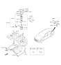 Diagram for 2018 Hyundai Genesis G90 Fuel Tank Strap - 31210-B1000