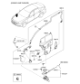 Diagram for Hyundai Genesis Washer Pump - 98510-3W000