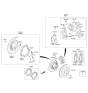 Diagram for Hyundai Brake Pad Set - 58302-3MA30