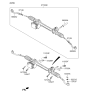 Diagram for Hyundai Genesis Steering Gear Box - 57700-B1200