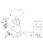 Diagram for Hyundai Hood Latch - 81130-B1000