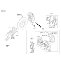 Diagram for 2015 Hyundai Genesis Brake Caliper - 58130-B1200