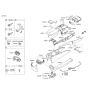 Diagram for Hyundai Genesis Cup Holder - 84670-B1050-ST4