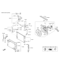 Diagram for Hyundai Fan Shroud - 25350-1W052