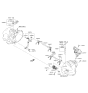 Diagram for Hyundai Veracruz Belt Tensioner Bolt - 11403-08356-K