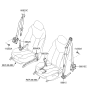 Diagram for 2016 Hyundai Veloster Seat Belt - 88820-2V500-RRG