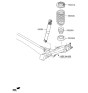 Diagram for 2016 Hyundai Veloster Shock Absorber - 55300-2V620