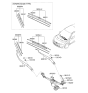 Diagram for 2017 Hyundai Veloster Wiper Blade - 98360-A9500