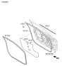 Diagram for 2015 Hyundai Veloster Weather Strip - 82130-2V000