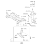 Diagram for 2015 Hyundai Veloster Front Cross-Member - 62400-3X201