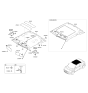 Diagram for 2015 Hyundai Veloster Sun Visor - 85210-2V150-RY