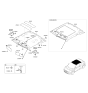 Diagram for 2017 Hyundai Veloster Sun Visor - 85210-2V150-RY