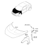 Diagram for Hyundai Hood - 66400-2V710