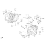 Diagram for 2017 Hyundai Veloster Bellhousing - 43115-26001