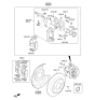 Diagram for 2017 Hyundai Veloster Brake Pad Set - 58302-2VA30