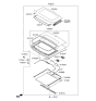 Diagram for 2016 Hyundai Veloster Sunroof - 81600-2V500-RY