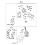 Diagram for 2016 Hyundai Veloster Brake Caliper - 58130-2V150