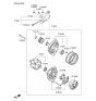 Diagram for 2013 Hyundai Veloster Alternator Case Kit - 37302-2B600