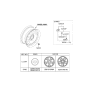 Diagram for Hyundai Lug Nuts - 52950-S0000