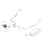 Diagram for Hyundai Veloster N Parking Brake Cable - 59770-K9000