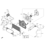 Diagram for Hyundai Veloster N Radiator fan - 25231-K9600