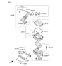 Diagram for Hyundai Veloster N Air Duct - 28210-K9300