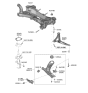 Diagram for 2021 Hyundai Veloster N Control Arm - 54501-K9000