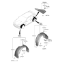 Diagram for 2019 Hyundai Veloster N Wheelhouse - 86812-K9000