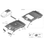 Diagram for 2020 Hyundai Veloster Sun Visor - 85210-J3100-NNB