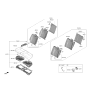 Diagram for 2021 Hyundai Veloster N Seat Cushion - 89150-K9000