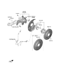 Diagram for Hyundai Wheel Bearing - 52730-C1100