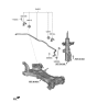 Diagram for 2020 Hyundai Veloster N Sway Bar Bushing - 54813-K9100