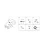 Diagram for 2019 Hyundai Veloster N Air Bag Control Module - 95910-K9100