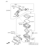 Diagram for Hyundai Veloster N Air Filter Box - 28100-K9200