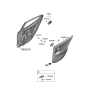 Diagram for 2021 Hyundai Veloster N Door Handle - 83620-J3000-MPP