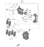 Diagram for 2022 Hyundai Veloster N Brake Pad Set - 58101-K9A10