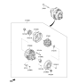 Diagram for 2021 Hyundai Veloster N Alternator Pulley - 37321-2GPD0