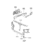 Diagram for Hyundai XG300 Radiator Support - 64100-39101