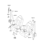 Diagram for 2001 Hyundai XG300 Seat Belt - 88820-39500-ZQ